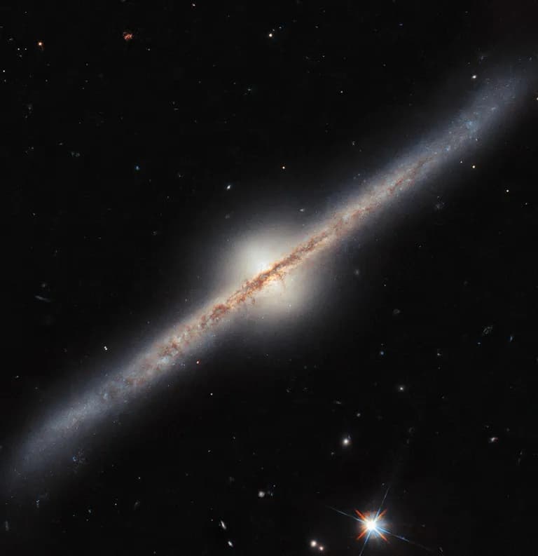 Hubble Captures an Edge-On Spiral with Curve Appeal - NASA Science-0