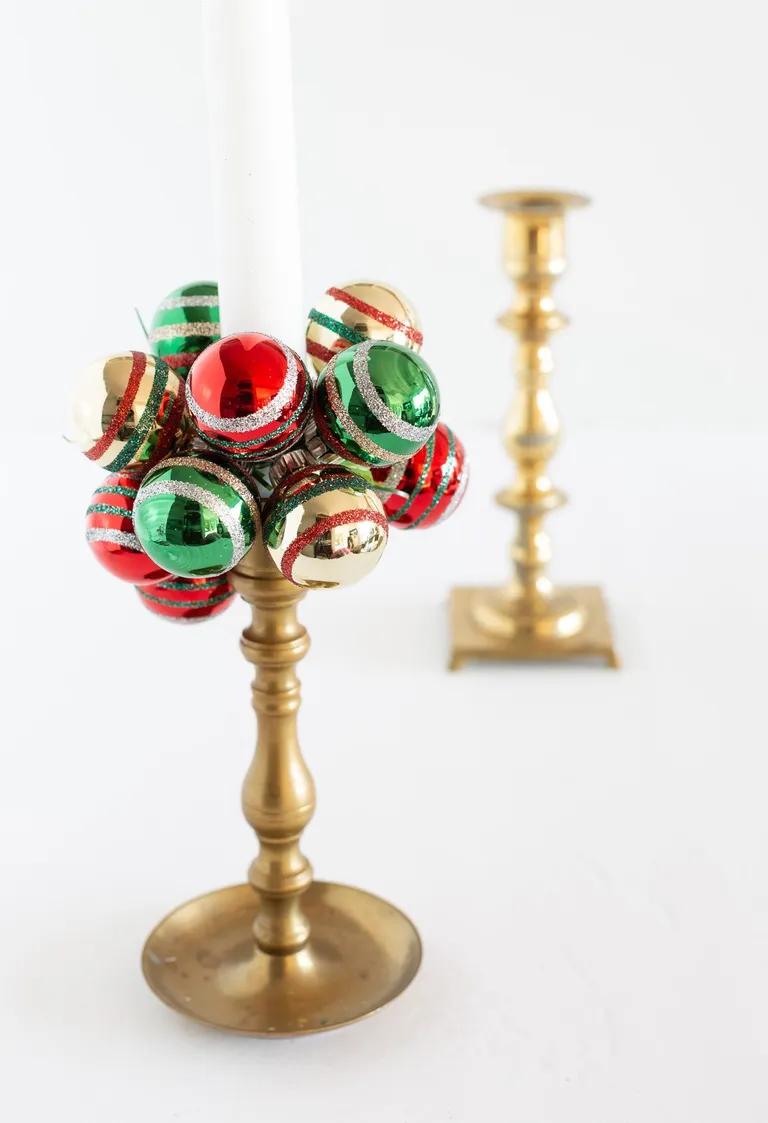 Easy to Make Christmas Taper Candle Rings-0