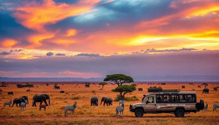  zebra jeep landrover African elephant Loxodonta africana minibus-0