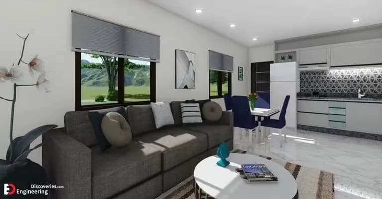  window shade patio terrace home theater home theatre studio couch day bed-0