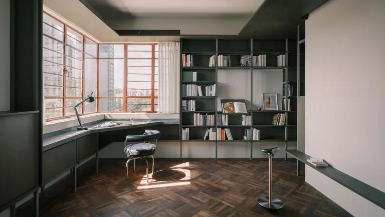  bookcase library desk window shade-0