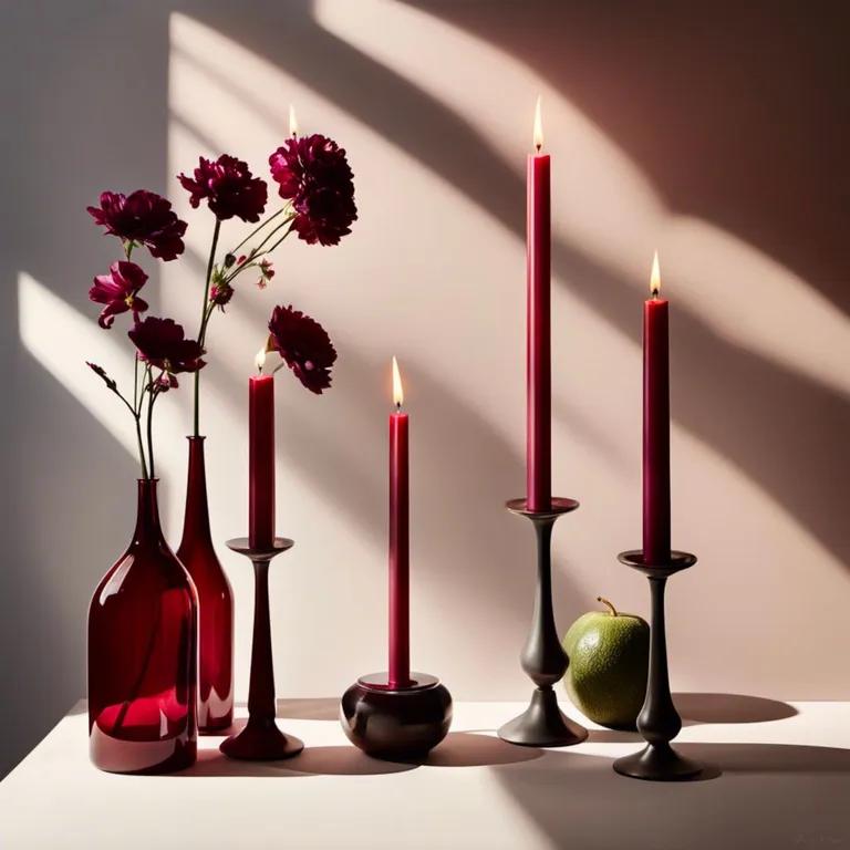  candle taper wax light altar vase wine bottle-0