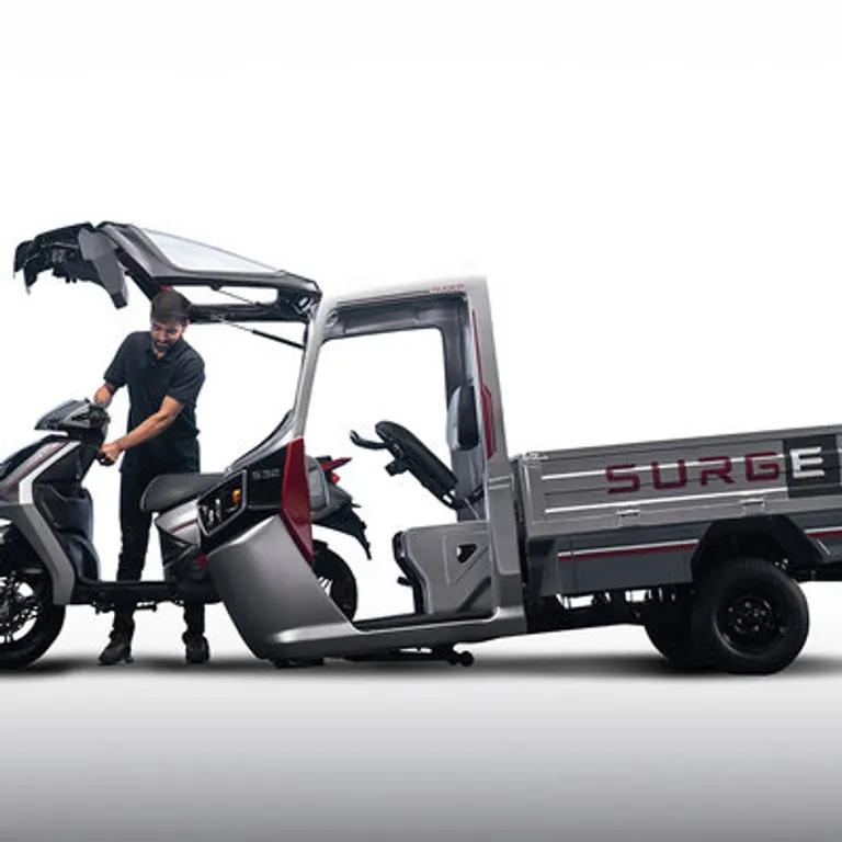  pickup pickup truck forklift motor scooter scooter moving van-0