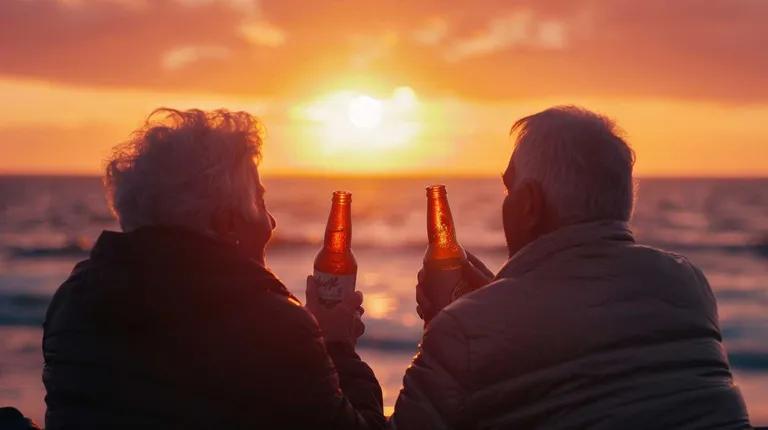  beer bottle seashore coast seacoast sea-coast beer glass beacon lighthouse beacon light pharos-0