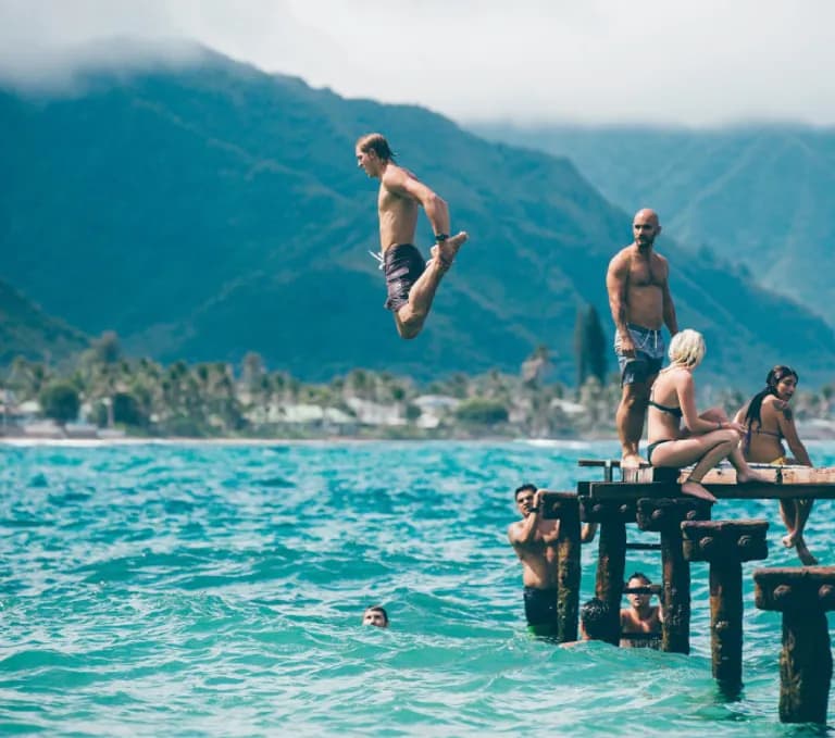  bikini two-piece swimming trunks bathing trunks cliff drop drop-off seashore coast seacoast sea-coast-0